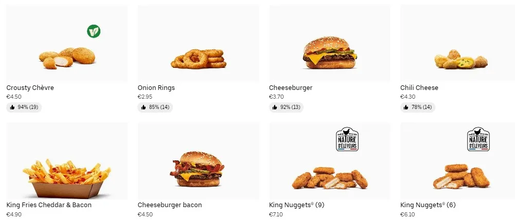 Redon Burger King SNACKS PRIX