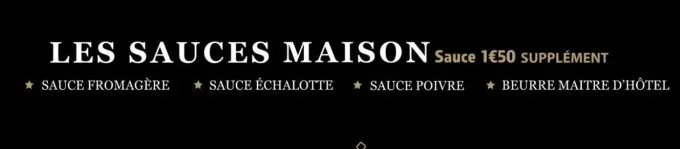 Salty Steakhouse Sauces Maison