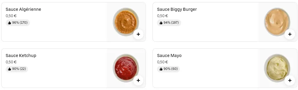 Big M Pont-de-Chéruy Sauces Prix