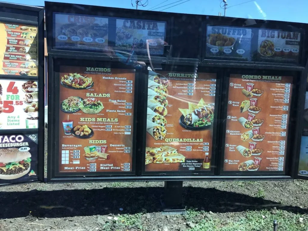 Taco Time Menu Prix