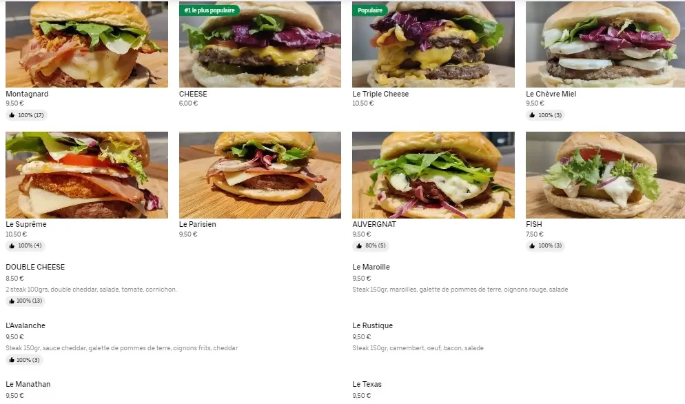 Tasti Sedan Burgers Tarif