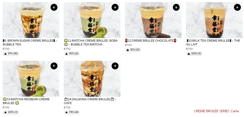 Xing Fu Tang CREME BRULEE SERIES Carte & Prix