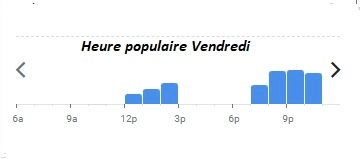 A Casaluna Heure populaire Vendredi