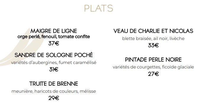 Amour Blanc PLATS Prix