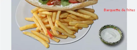 Pacha Kebab Barquette de frites