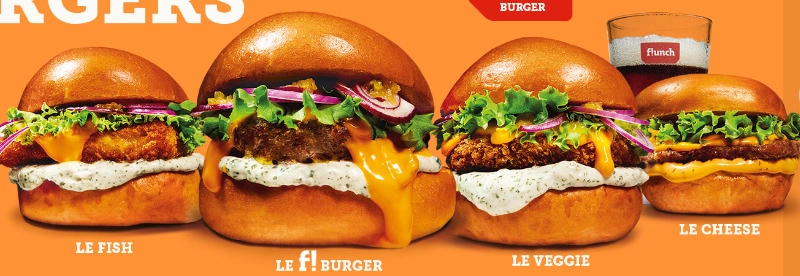 Flunch Burgers Menu & Prix