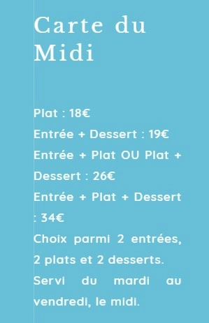 La Table d’Uriage Carte du Midi