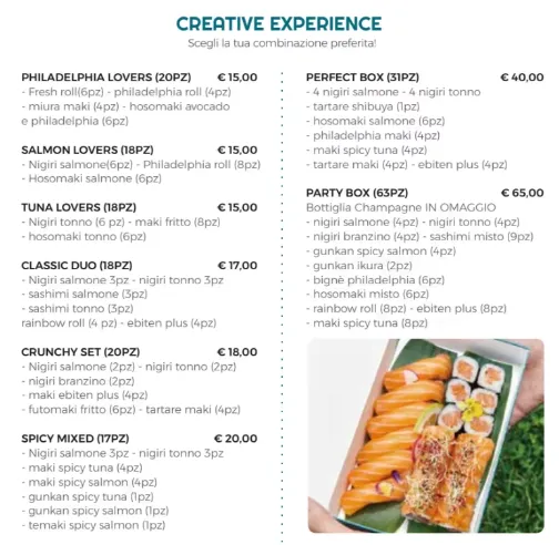 Wafu Creative Experience Menu & Prix