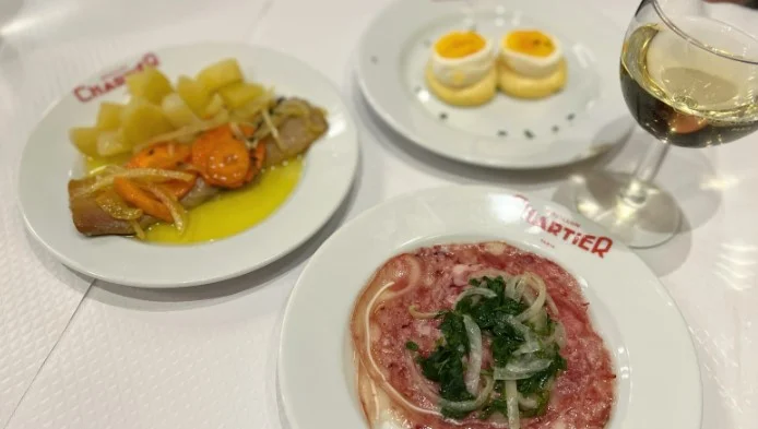 Bouillon Chartier Montparnasse Entrées Carte ( Prix = À PARTIR DE 1€)