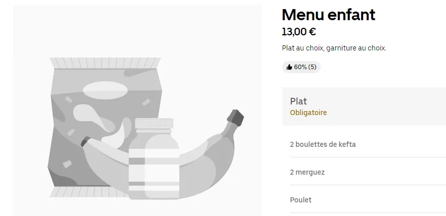 La Mosquee Menus enfants