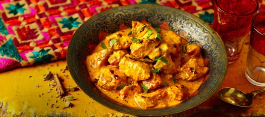 Taj Mahal Menu Plats au poulet