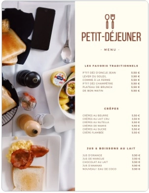 Brasserie Lutetia PETIT DéJEUNER buffet américain Carte & Prix