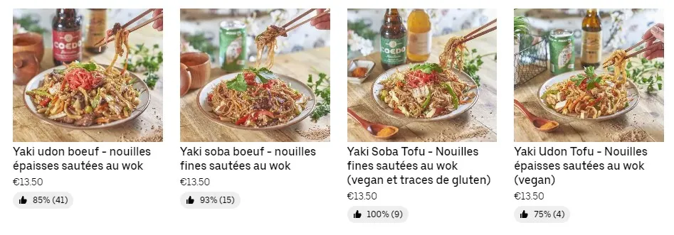 Neko Ramen Plats sautés au wok + Burger Carte