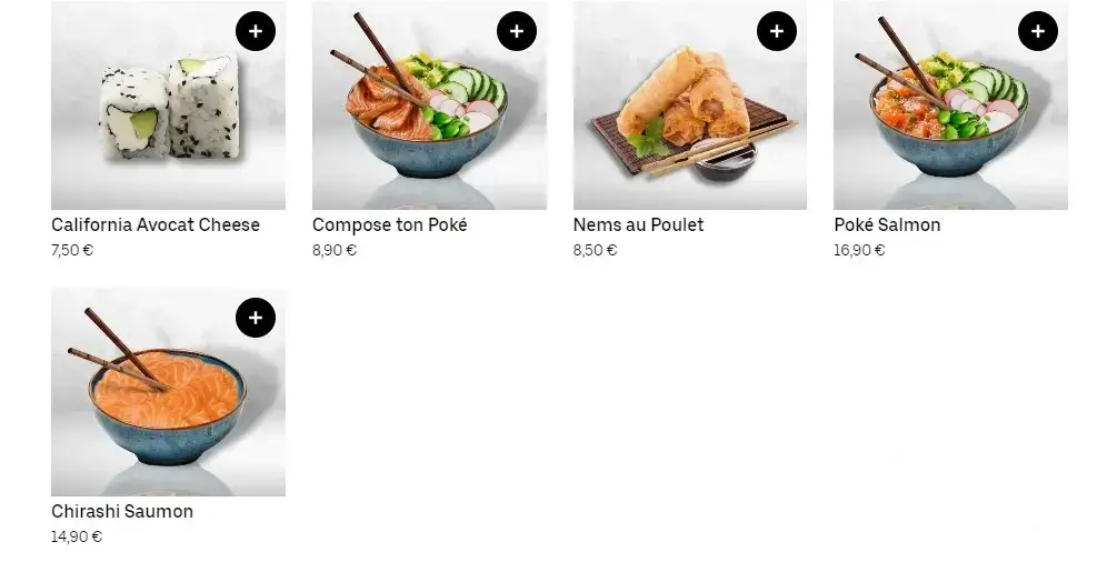 YUM Poké Notre Sélection Pour Vous Menu